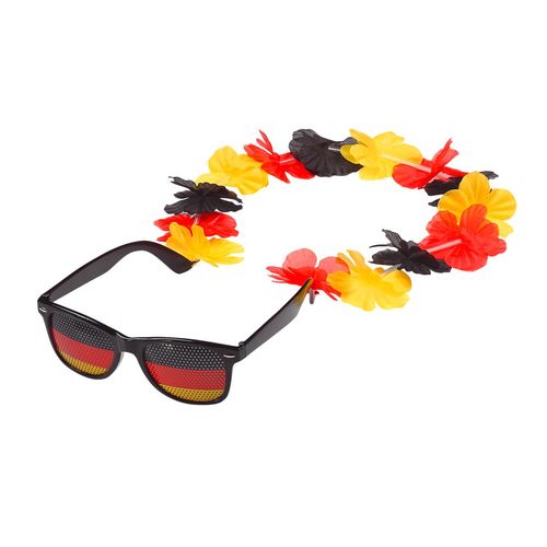 Lunettes de détente "Germany" avec chaîne fleurie - 2