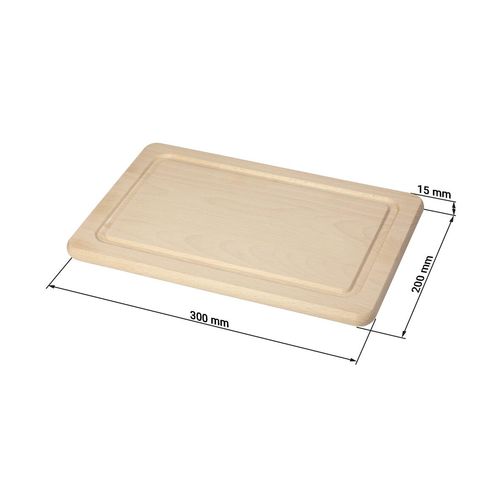 Planche de coupe "Woody" rectangulaire, moyenne - 3