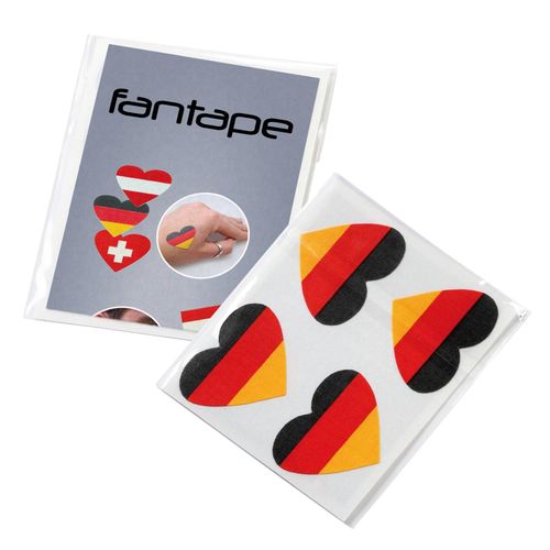Pansement adhésif de supporter "Coeur", kit de 4 - 1
