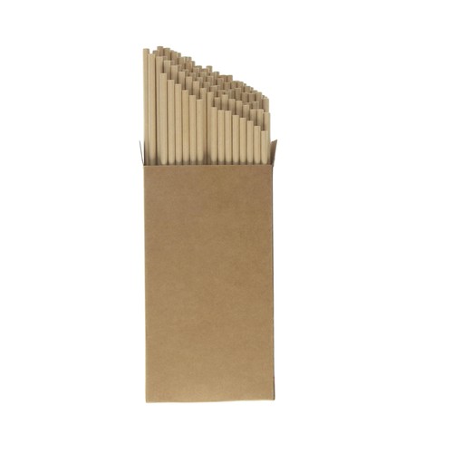 Pailles en papier, kit de 100 "Natur" - 2