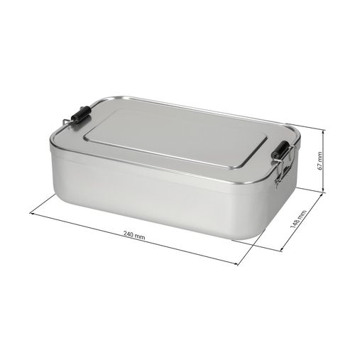 Boîte à déjeuner "Aluminium", grande, réutilisable - 3