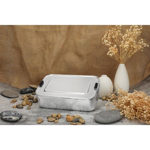 Boîte à déjeuner "Aluminium", grande, réutilisable - 7