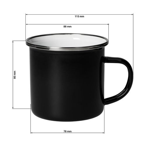 Gobelet émaillé "Cozy", black - 3