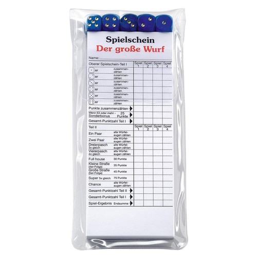 Jeu de dés "Le grand jet" dans son étui - 1