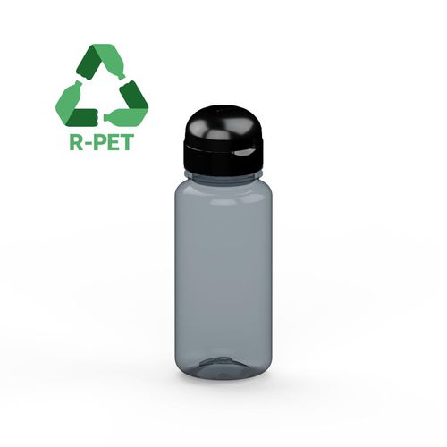 Gourde "Sports" gris-transparent 0,4 l, R-PET - 1