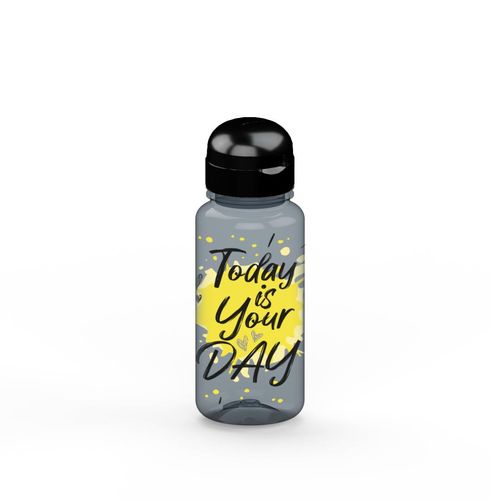 Gourde "Sports" gris-transparent 0,4 l, R-PET - 3