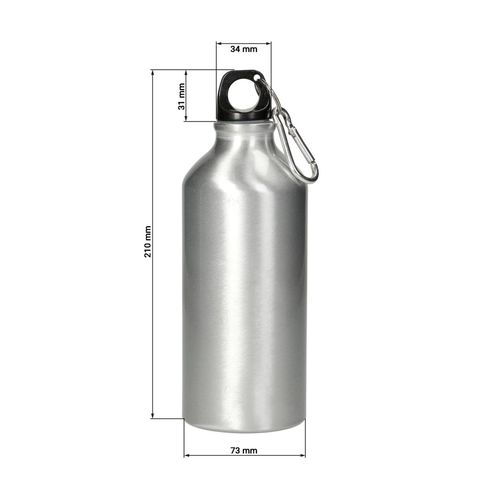 Bouteille en aluminium "Sporty" 0,6 l - 3
