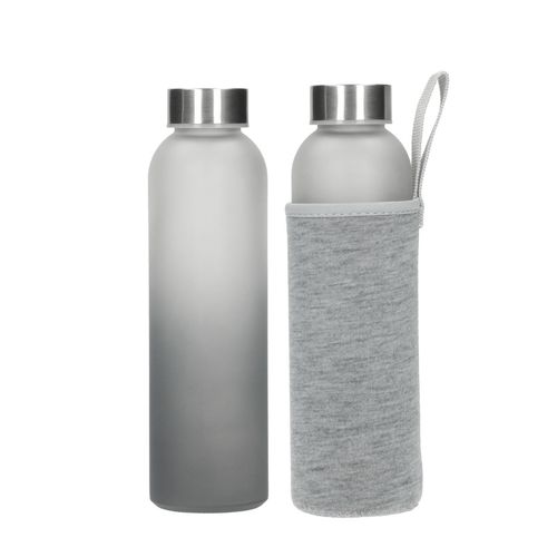 Bouteille en verre avec habillage "Iced", 0,45 l - 1