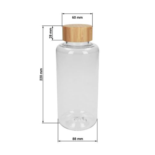 Gourde "Natural" transparente, 1,0 l - 3