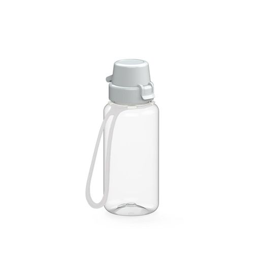 Gourde "School" transparente incl. attache, 0,4 l - 2