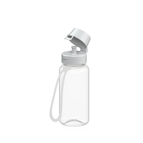 Gourde "School" transparente incl. attache, 0,4 l - 3