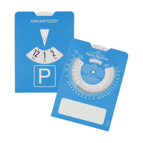 Disque de parking en carton "Calculateur de voyage" - 1