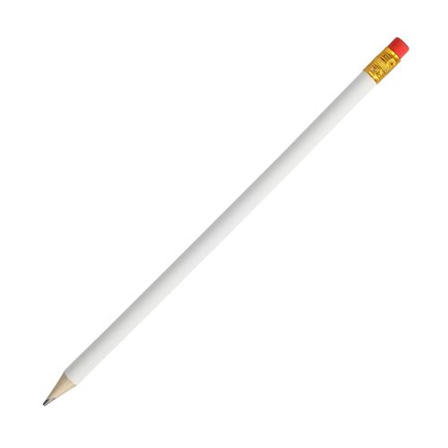 Crayon à papier "White" avec gomme - 2