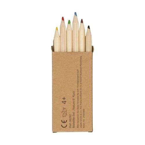 Ensemble de crayons de couleur "Nature 6", courts - 5