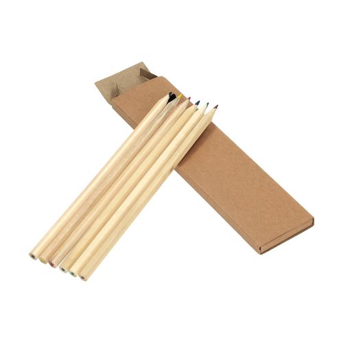 Lot de crayons de couleur "Nature 6", longs - 5