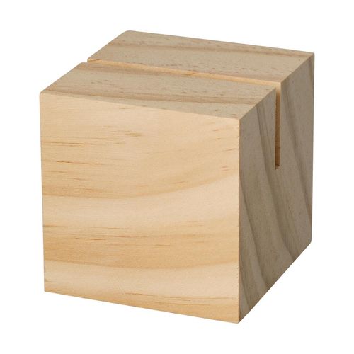 Porte-menu en bois "Cube" - 1
