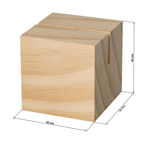 Porte-menu en bois "Cube" - 3