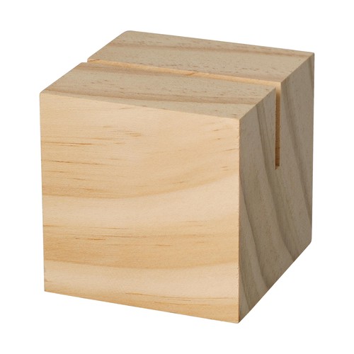 Porte-menu en bois "Cube" - 2