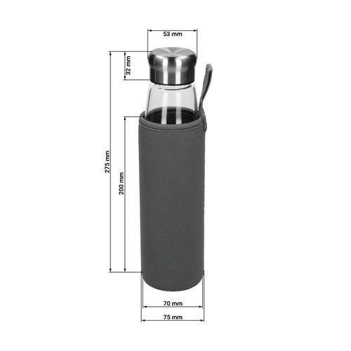 Bouteille en verre "Life" 0,7 l - 3