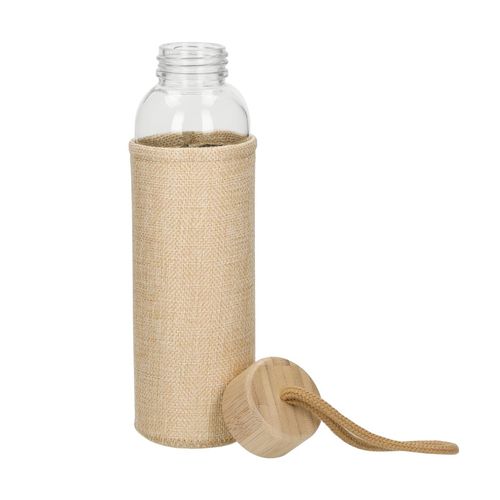 Bouteille en verre avec habillage "Natural", 0,50 l - 3