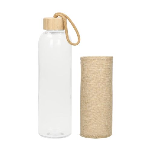 Bouteille en verre avec habillage "Natural", 0,70 l - 3