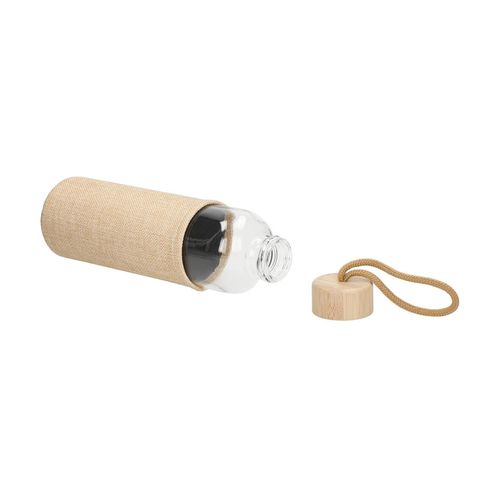 Bouteille en verre avec habillage "Natural", 0,70 l - 4