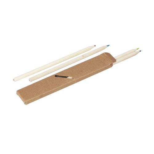 Coffret de crayons de couleur "Nature 4" long, SquareNuts - Mataro Advice srl