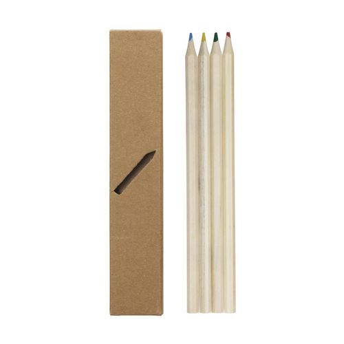 Coffret de crayons de couleur "Nature 4" long - 6