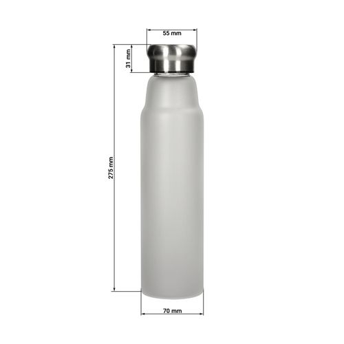 Bouteille en verre "Life" 700 ml, Frosted - 3