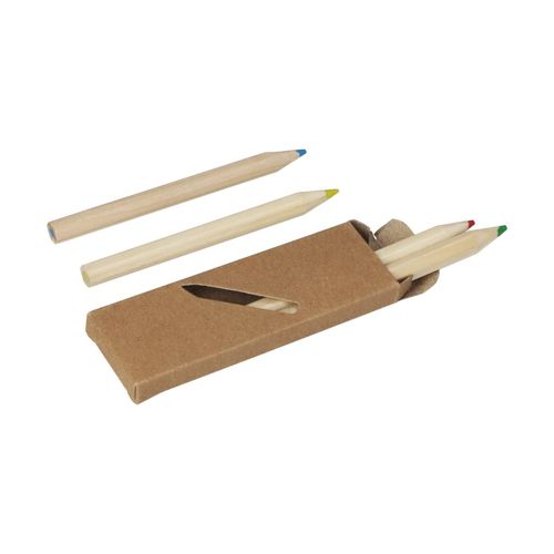Coffret de crayons de couleur "Nature 4" court, SquareNuts - Mataro Advice srl