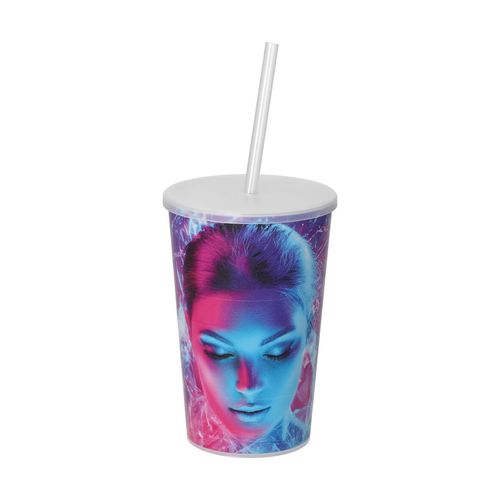 Gobelet « Vital », 500 ml avec couvercle et paille - 6