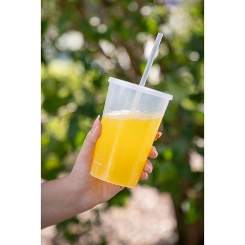 Gobelet « Vital », 500 ml avec couvercle et paille - 8