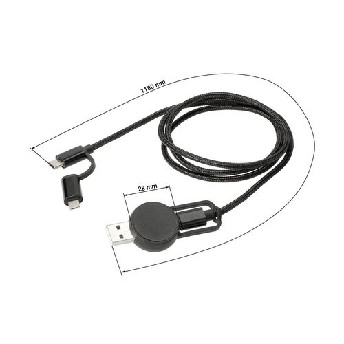 Câble de recharge rapide "Flexi", 5 en 1 - 3
