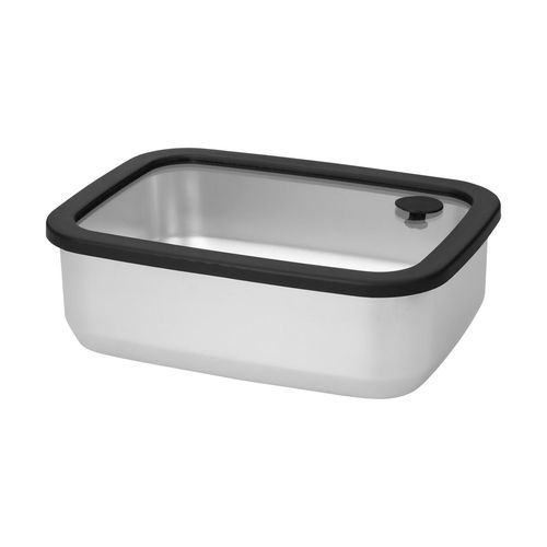 Boîte à lunch en acier inoxydable avec couvercle en verre "RILO", 1100 ml - 2