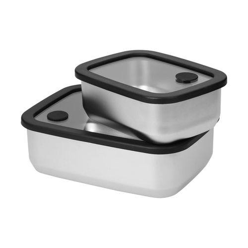 Boîte à lunch en acier inoxydable avec couvercle en verre "RILO", 1100 ml - 6