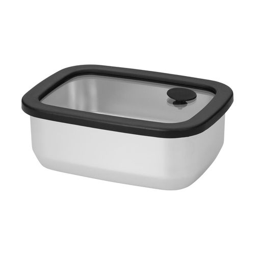 Boîte à lunch en acier inoxydable avec couvercle en verre "RILO", 550 ml - 2