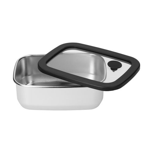 Boîte à lunch en acier inoxydable avec couvercle en verre "RILO", 550 ml - 4
