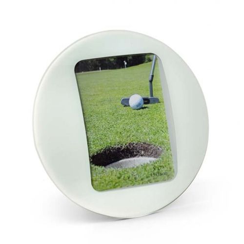 PORTE-PHOTOS BLANC ROND - 100x150 mm