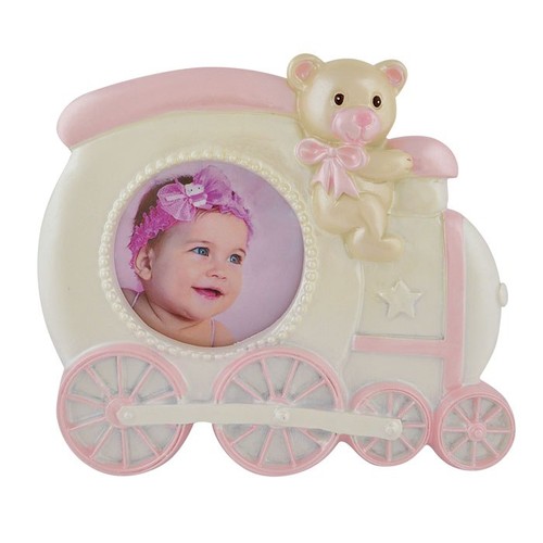 PORTE-PHOTOS "PETIT TRAIN" ROSE