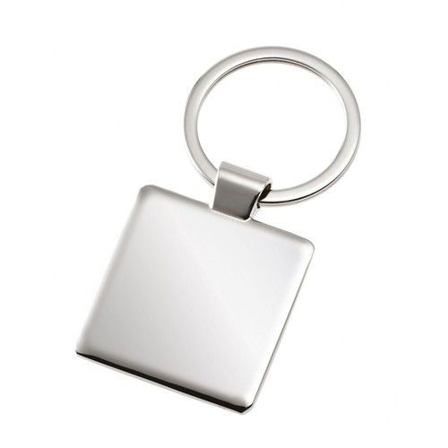 PORTE-CLÉS AVEC PLAQUE CARRÉE BRILLANTE thumbnail 4