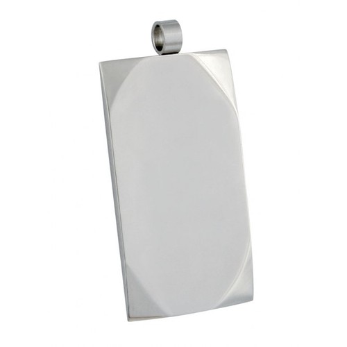 PENDENTIF ACIER PLAQUETTE MILITAIRE