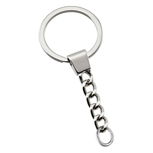 BAGUE PLAT AVEC CHAÎNETTE