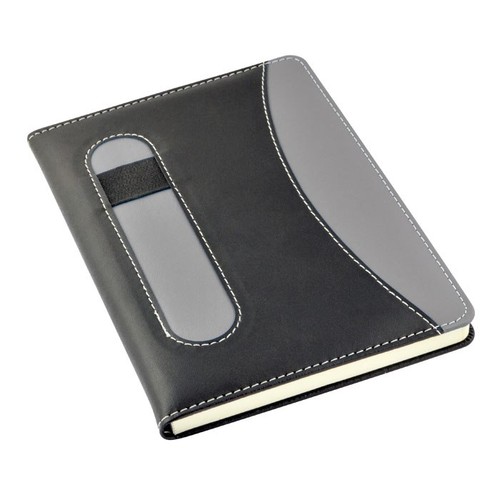 BLOC-NOTES GRIS/NOIR (SANS BOITE)