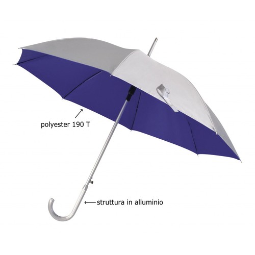 PARAPLUIE AUTOMATIQUE ARGENT/BLEU d=107 thumbnail 5
