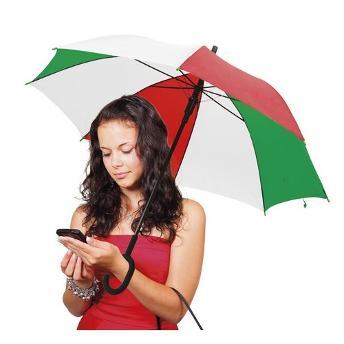 PARAPLUIE DRAPEAU ITALIEN MANCHE C thumbnail 5