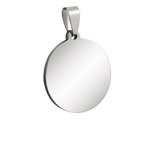 PENDENTIF D'ACIER ROND d 32mm