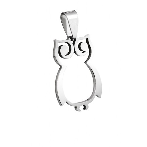 PENDENTIF CHOUETTE - ACIER