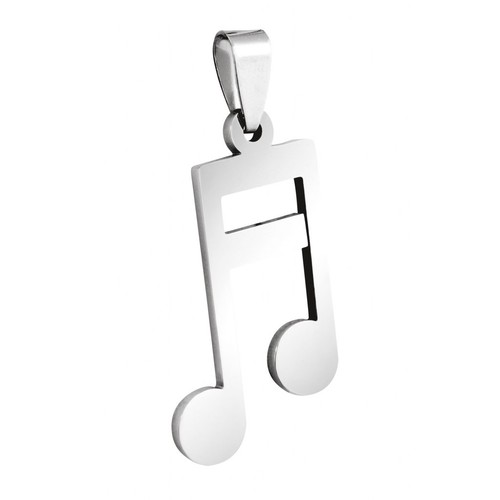 PENDENTIF NOTE DE MUSIQUE - ACIER