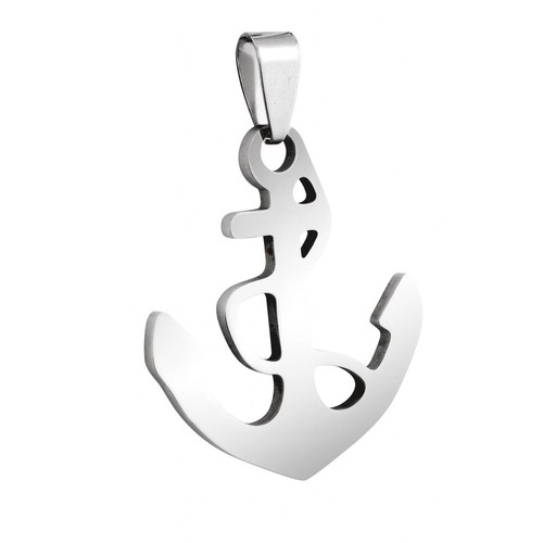 PENDENTIF ANCRE 3 - ACIER