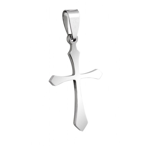 PENDENTIF CROIX - ACIER